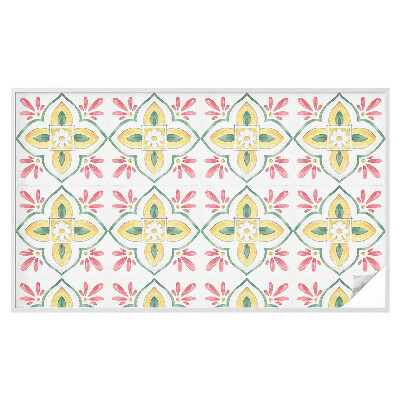 Frostfilm med dekorativt mönster Blommig prydnad