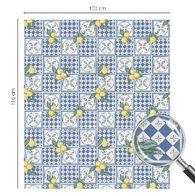 Fönsterfilm med mosaikmönster Citronmönster