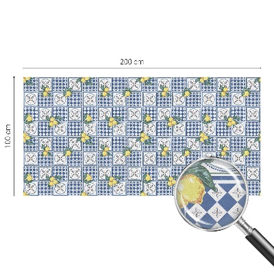 Fönsterfilm med mosaikmönster Citronmönster