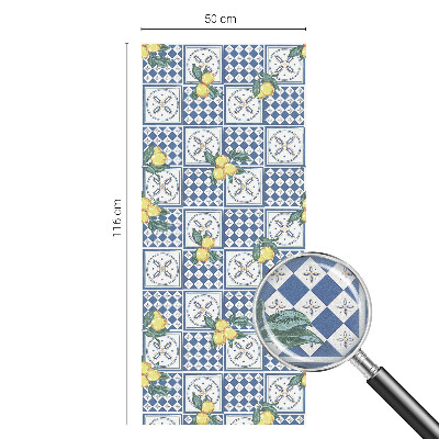 Fönsterfilm med mosaikmönster Citronmönster