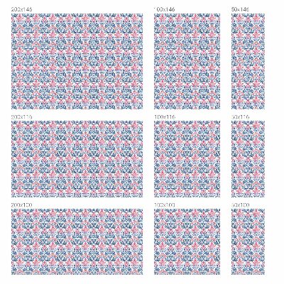 Frostad fönsterfilm med färgat mönster Blomsymmetri