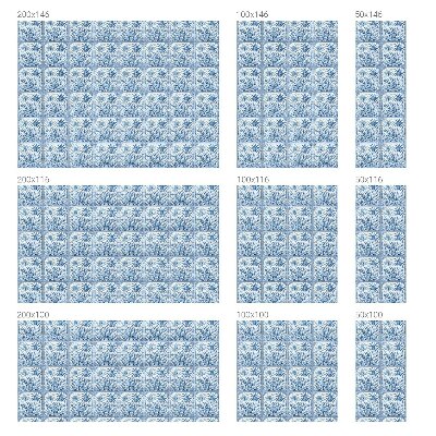 Fönsterfilm med mosaikmönster Tropiskt landskap