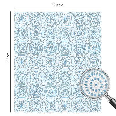 Fönsterfilm med mosaikmönster Blå kakelplattor
