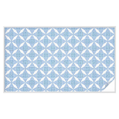 Frostad fönsterfilm med färgat mönster Geometriska labyrinter