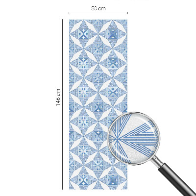 Frostad fönsterfilm med färgat mönster Geometriska labyrinter