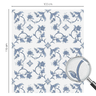 Dekorplast till fönster mosaik Blommig prydnad