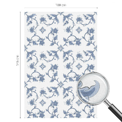 Dekorplast till fönster mosaik Blommig prydnad