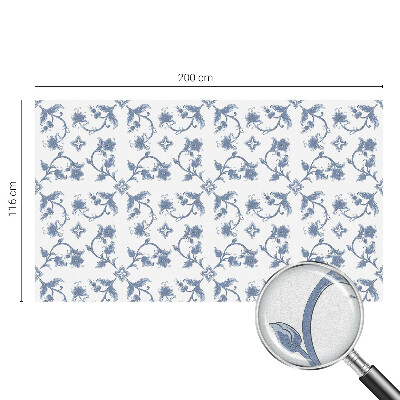 Dekorplast till fönster mosaik Blommig prydnad