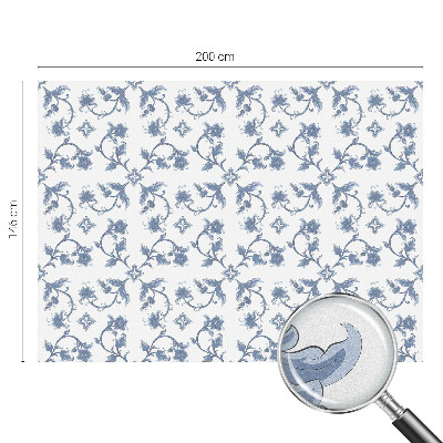 Dekorplast till fönster mosaik Blommig prydnad