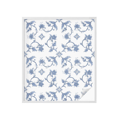 Dekorplast till fönster mosaik Blommig prydnad