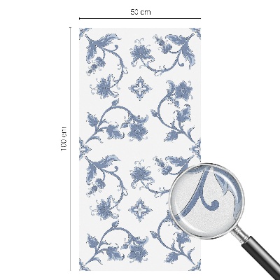 Dekorplast till fönster mosaik Blommig prydnad