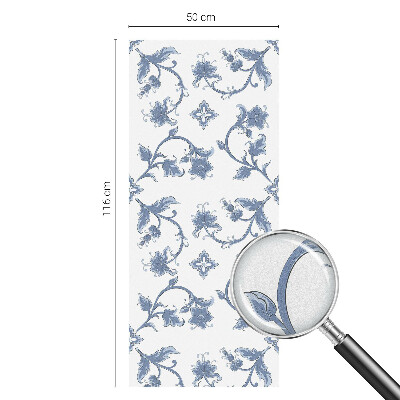 Dekorplast till fönster mosaik Blommig prydnad