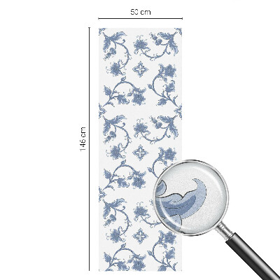 Dekorplast till fönster mosaik Blommig prydnad