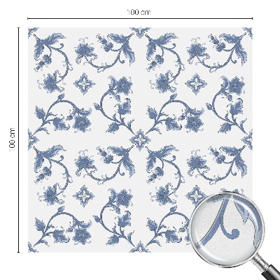 Dekorplast till fönster mosaik Blommig prydnad