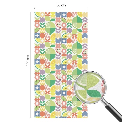 Solfilm fönster insynsskydd Färgglada frukter