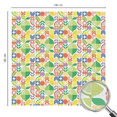 Solfilm fönster insynsskydd Färgglada frukter