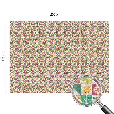 Fönsterfilm med mosaikmönster Färgglad abstraktion