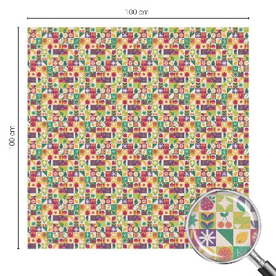 Fönsterfilm med mosaikmönster Färgglad abstraktion