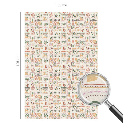 Solfilm fönster insynsskydd Folkloristiska mönster