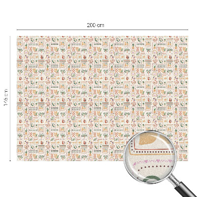 Solfilm fönster insynsskydd Folkloristiska mönster