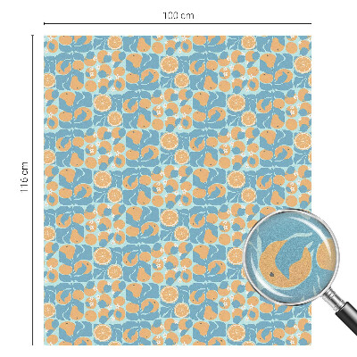 Fönsterfilm med mosaikmönster Fiskig citrus