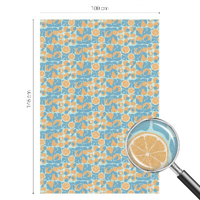Fönsterfilm med mosaikmönster Fiskig citrus