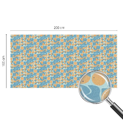 Fönsterfilm med mosaikmönster Fiskig citrus