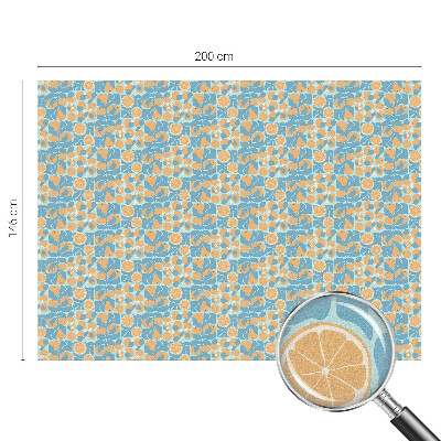Fönsterfilm med mosaikmönster Fiskig citrus