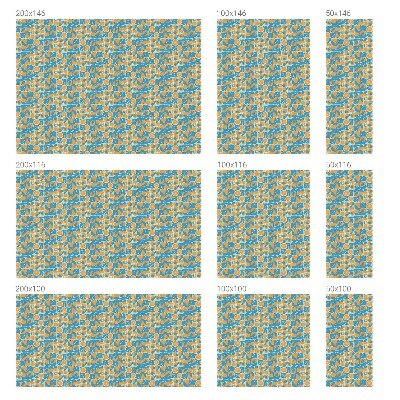 Fönsterfilm med mosaikmönster Fiskig citrus