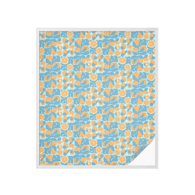 Fönsterfilm med mosaikmönster Fiskig citrus