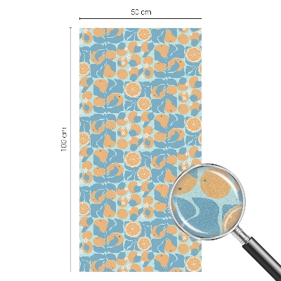 Fönsterfilm med mosaikmönster Fiskig citrus