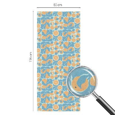 Fönsterfilm med mosaikmönster Fiskig citrus