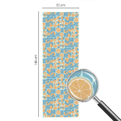 Fönsterfilm med mosaikmönster Fiskig citrus