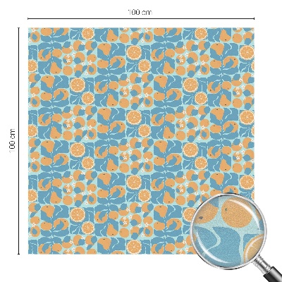 Fönsterfilm med mosaikmönster Fiskig citrus