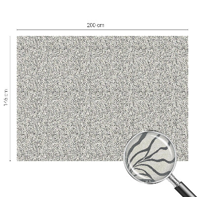 Frostad fönsterfilm med färgat mönster Lämnar blommor