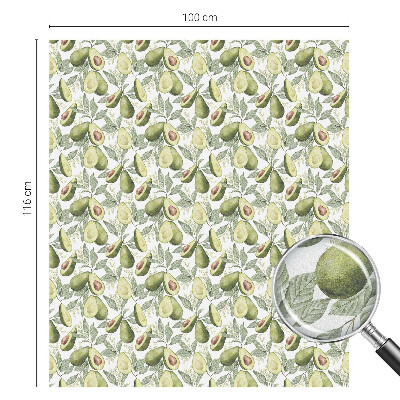 Frostfilm med dekorativt mönster Avokadoblad