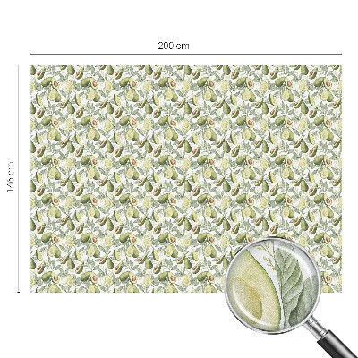 Frostfilm med dekorativt mönster Avokadoblad