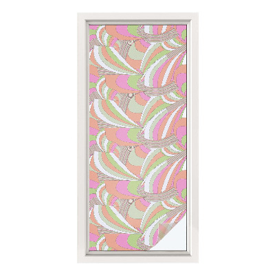 Dekorplast till fönster mosaik Färgglad sicksack