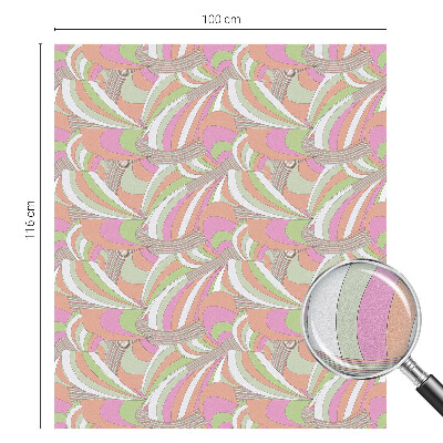 Dekorplast till fönster mosaik Färgglad sicksack