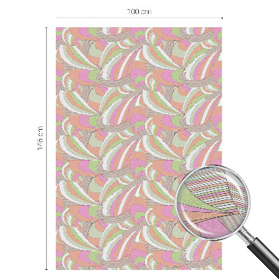 Dekorplast till fönster mosaik Färgglad sicksack