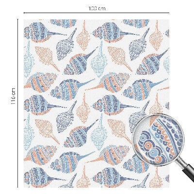 Fönsterfilm med mosaikmönster Snäckskal