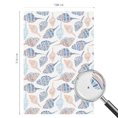 Fönsterfilm med mosaikmönster Snäckskal