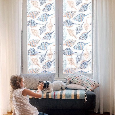 Fönsterfilm med mosaikmönster Snäckskal