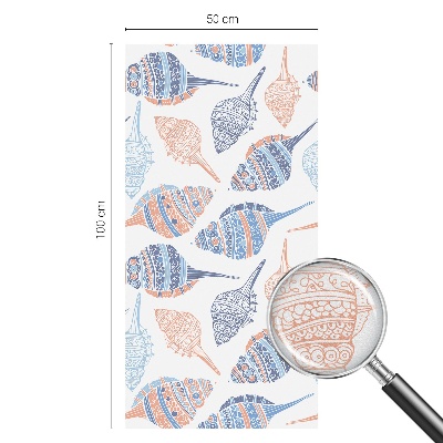 Fönsterfilm med mosaikmönster Snäckskal