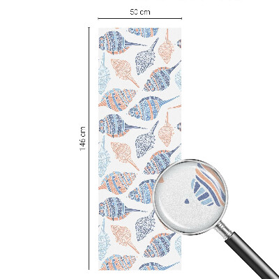 Fönsterfilm med mosaikmönster Snäckskal