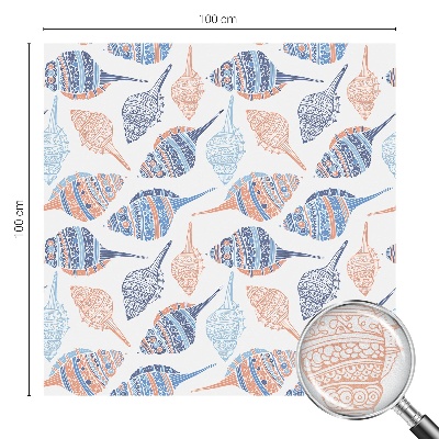 Fönsterfilm med mosaikmönster Snäckskal