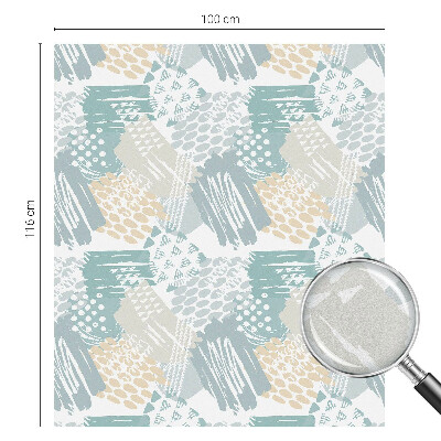 Frostfilm med dekorativt mönster Abstrakt mosaik