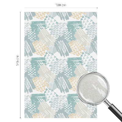 Frostfilm med dekorativt mönster Abstrakt mosaik