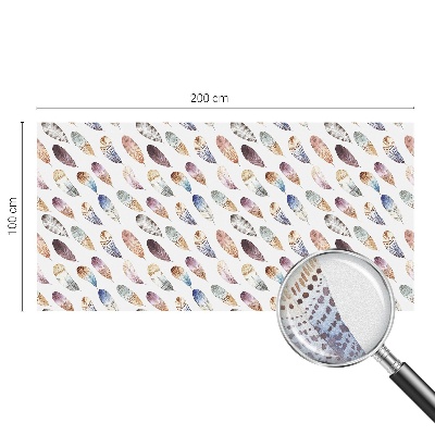 Dekorplast till fönster mosaik Boho fjädrar