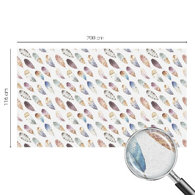 Dekorplast till fönster mosaik Boho fjädrar